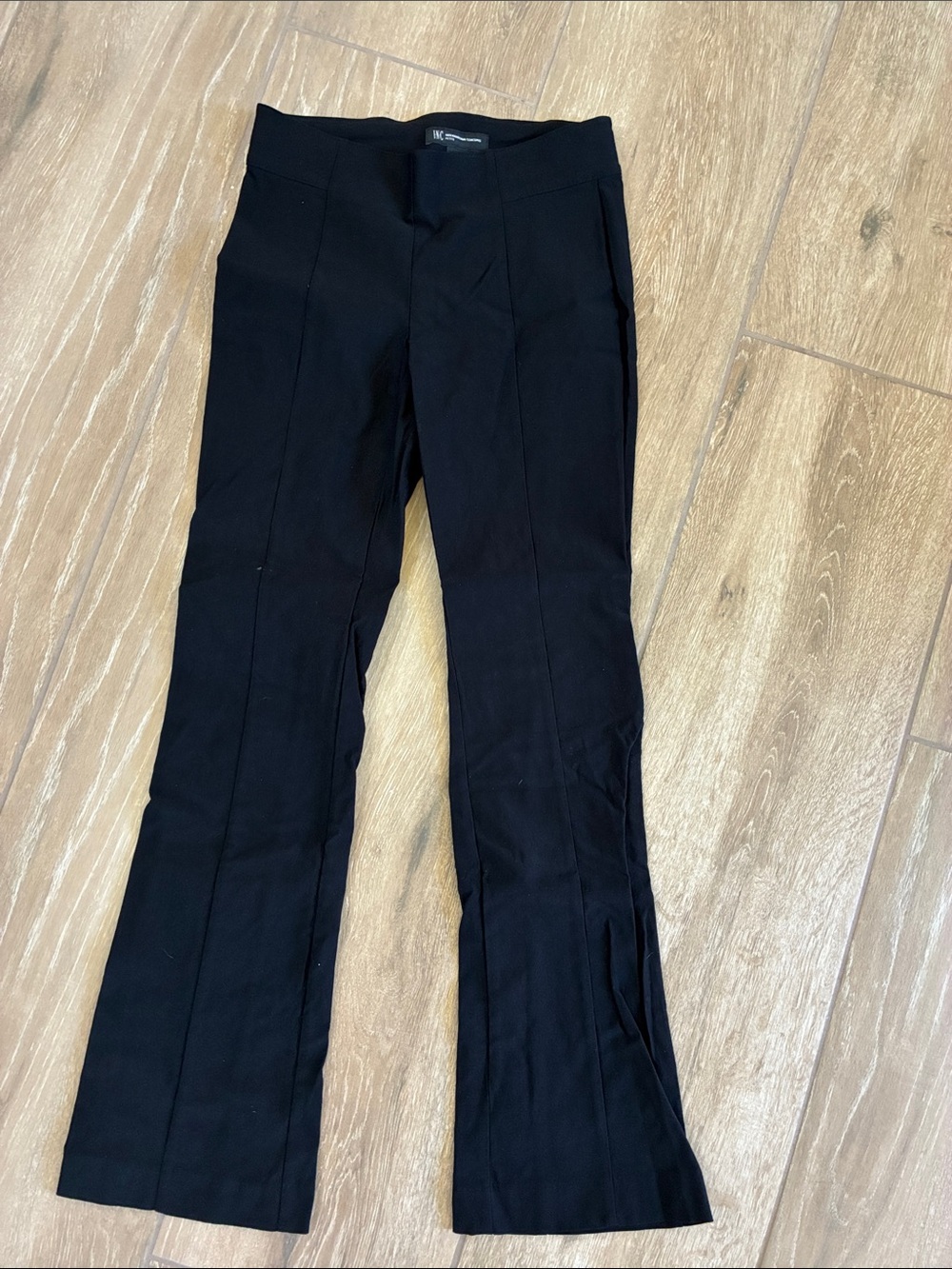 INC International Concepts Black Stretch Petite Pull-On Pants